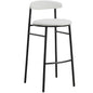 Lume Collection Modern Bar Stool in Grey