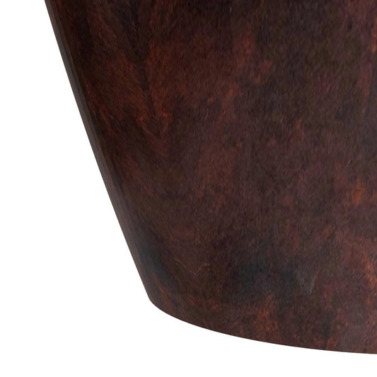 Petal Series Vase Shape Poly Stone Planter in Brown 30" Dia, 51" High