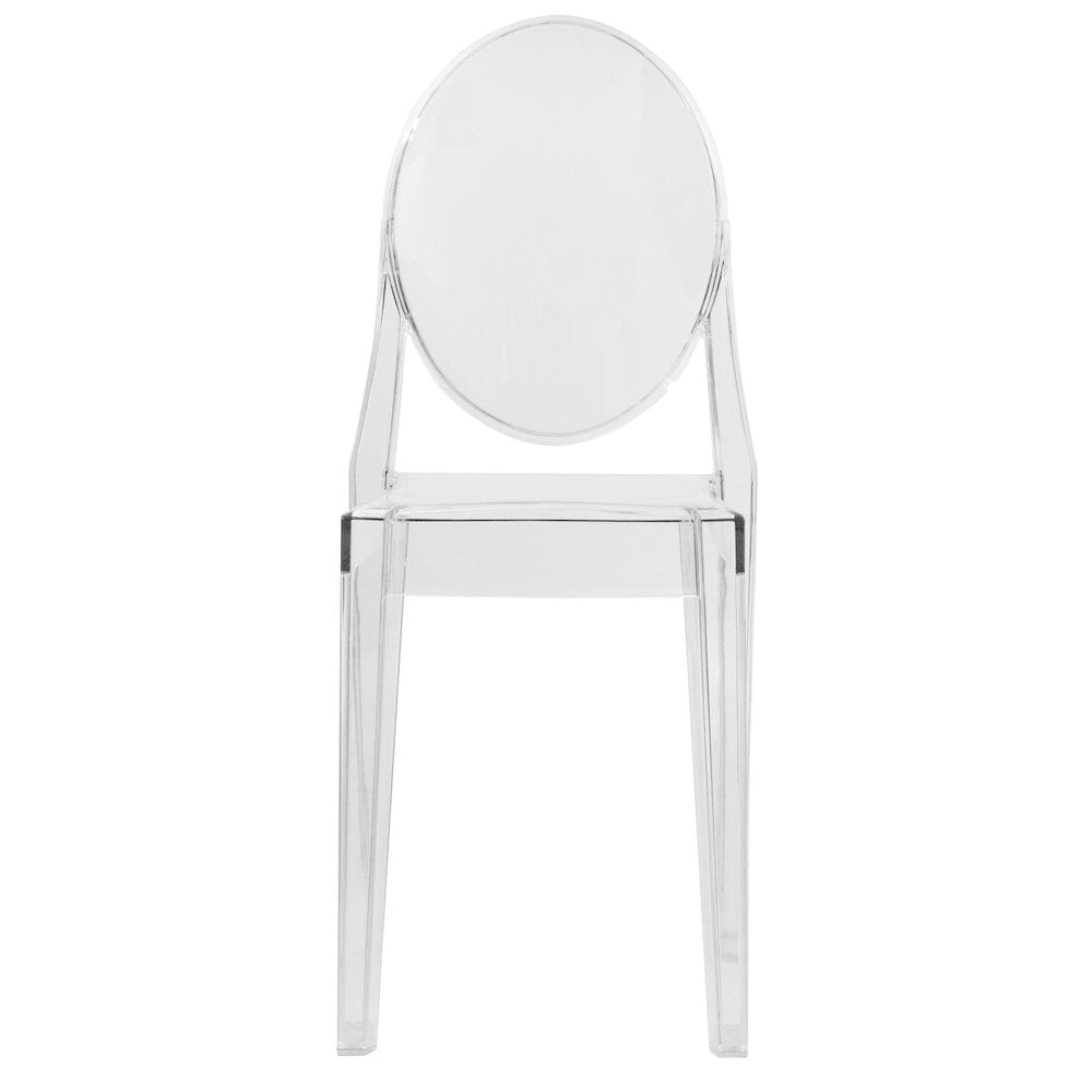 Marion Transparent Acrylic Modern Chair, Set of 2