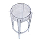 Averill Plastic Barstool with Clear Acrylic Seat and Legs, Set of 2