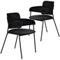 Axis Collection Modern Dining Chair in Black - Set of 2