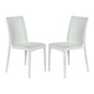 Weave Mace Indoor/Outdoor Dining Chair (Armless), Set of 2