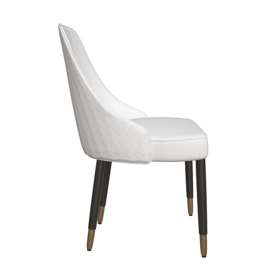 Allure Collection Modern Dining Chair In White - Set of 2