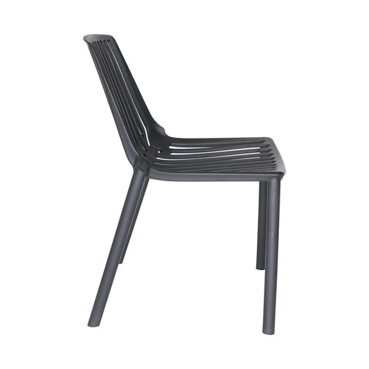 Acken Plastic Stackable Dining Chair, Set of 2