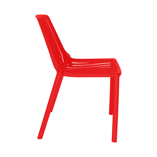 Acken Plastic Stackable Dining Chair, Set of 2