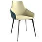 Sonnet Series Modern Dining Chair in Cream/Green