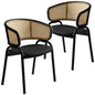 Ervilla - Dining Chair - Black Leather - Set of 2