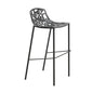 Aluminum Bar Stool with Powder Coated Frame and Footrest