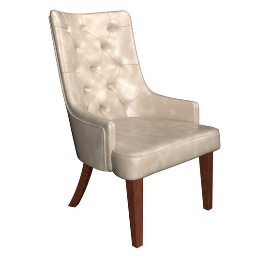 Spruce Collection Modern Wooden Dining Chair in Toupe