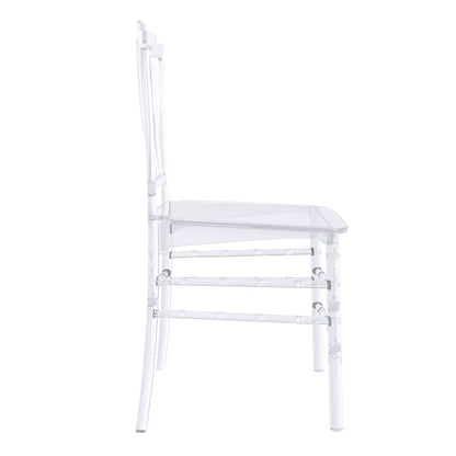 Synth Series Modern Dining Chair in Clear Set of 4