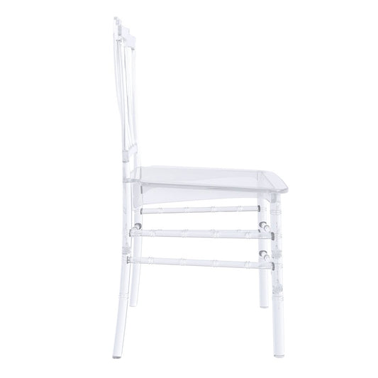 Synth Series Modern Dining Chair in Clear Set of 4
