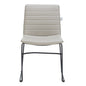 Zylar Series Office Guest Chair in Tan Leather