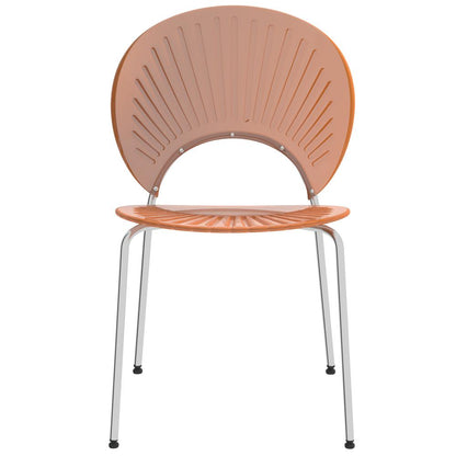 Opulent Series Modern Amber Dining Chair Set of 2