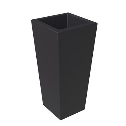 Orna Series Poly Stone Planter 13.8 Dia 29.4 High in Black