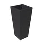 Orna Series Poly Stone Planter 13.8 Dia 29.4 High in Black
