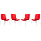 Astor Water Ripple Design Dining Chair Set of 4