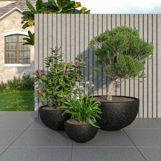 Iris Planter Set Black