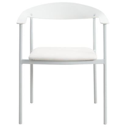 Kora Collection Modern Dining Chair in White