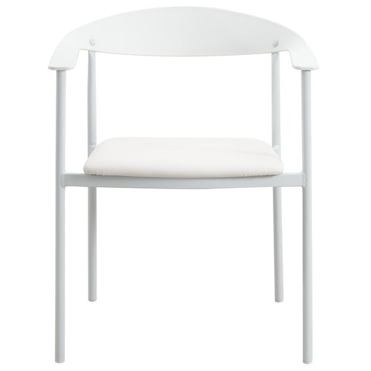 Kora Collection Modern Dining Chair in White