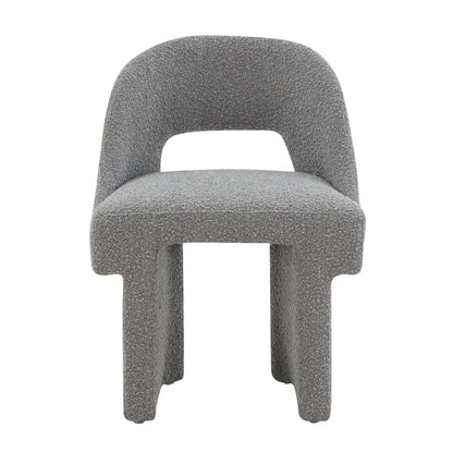 Quell Boucle Accent Chair in Grey Set of 2