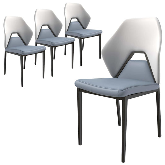 Eclat collection Modern Dining Chair in Grey Set of 4