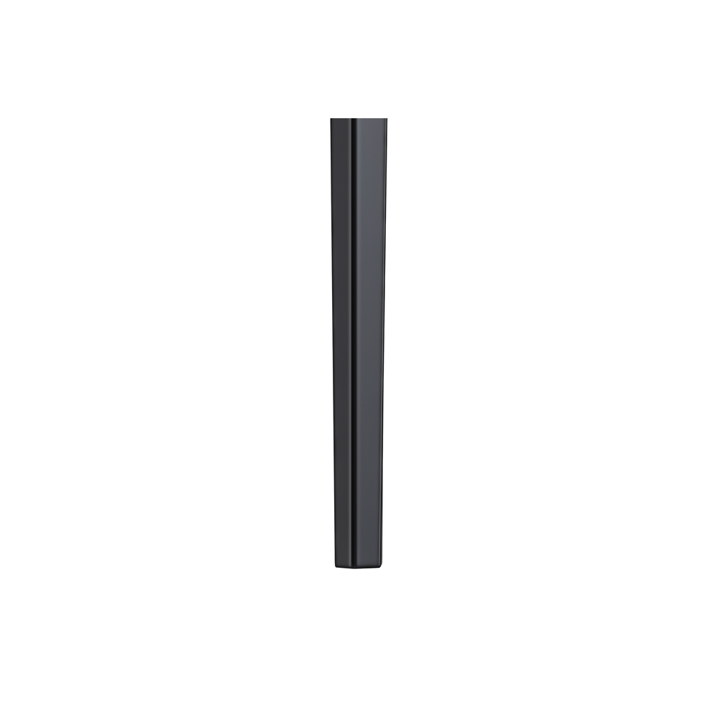 Avo Series Modern Dining Table Black Base, With 71 Deep Grey Sintered Stone Top