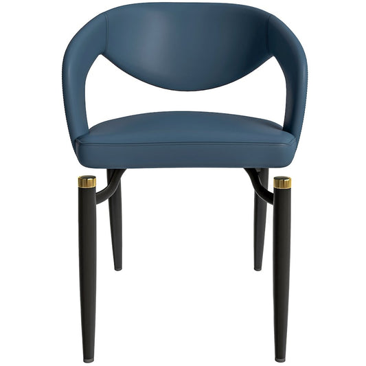 Entice Collection Modern Dining Chair Set of 4 in Blue