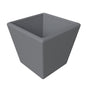 Blossom Series Poly Stone Planter in Dark Grey 14 Dia, 13.4 High