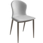 Mosaic Collection Modern Dining Chair in Coconut White Fabric - Set of 2
