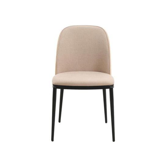 Dining Side Chair with Velvet Seat and Steel Frame Set of 4