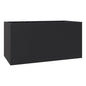 Bloom Series Poly Stone Planter 11.8" , 23.6" Long In Black