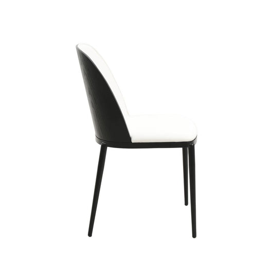 Dining Side Chair with Leather Seat