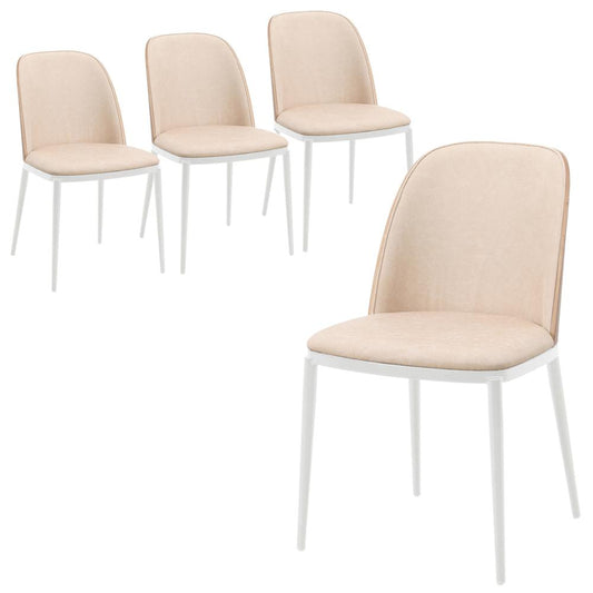 Dining Side Chair with Leather Seat