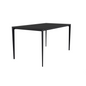 Avo Series Modern Dining Table BLack Base, With 71 Black Glass Top