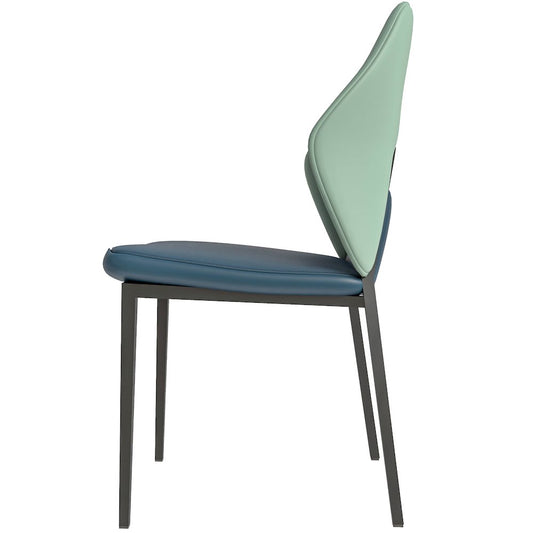 Eclat collection Modern Dining Chair in Green Blue Set of 4