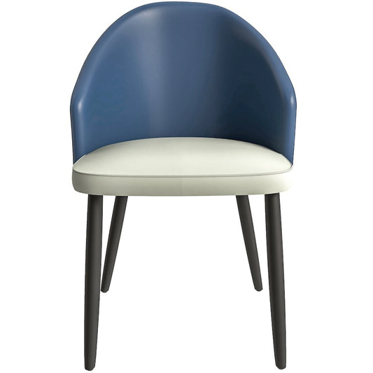 Paradiso Collection Modern Dining Seat in Blue with White Seat