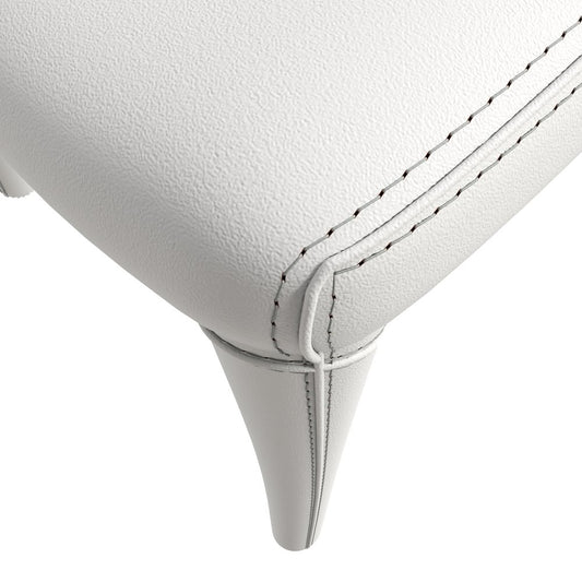 Solace Series Modern Dining Chair in White Set of 4