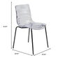 Astor Water Ripple Design Dining Chair