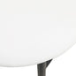 Lume Collection Modern Bar Stool in White Set of 2