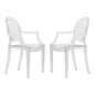 Carroll Modern Acrylic Dining Side Chair, Set of 2