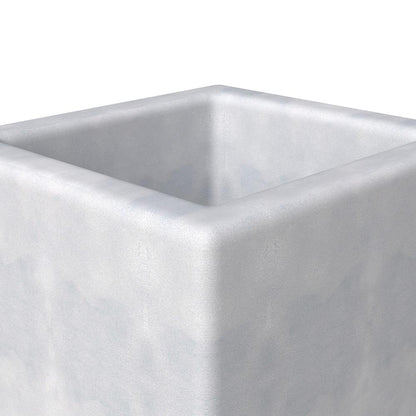 Terra Series Poly Stone Plant...n Aged Concrete 10.2" x 10.2" 23.6" High