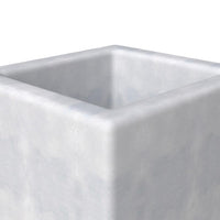 Terra Series Poly Stone Plant...n Aged Concrete 10.2" x 10.2" 23.6" High