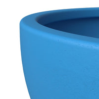 Iris Fiberstone Planter in Blue 12 Dia