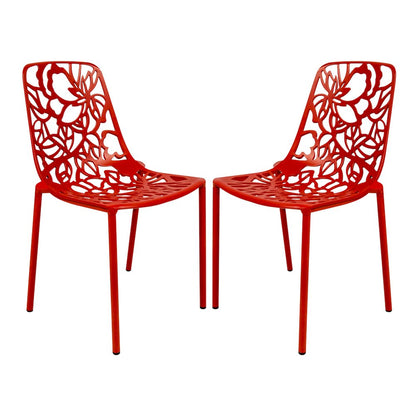 Modern Devon Aluminum Chair, Set of 2