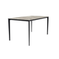 Avo Series Modern Dining Table Black Base, With 71 Deep Grey Sintered Stone Top