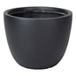 Dahlia Series Poly Stone Planter in Black 14.4 Dia, 10.8 High