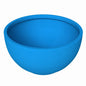 Grove Series Hemisphere Poly Clay Planter in Blue 10.6 Dia, 5.9 High
