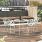 Modern Devon Aluminum Armchair, Set of 2