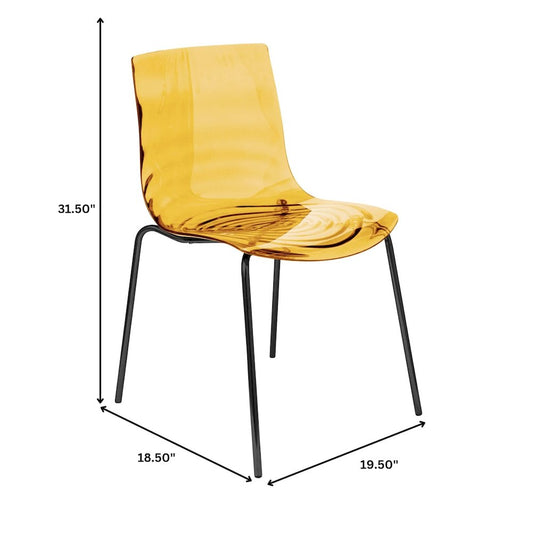 Astor Water Ripple Design Dining Chair