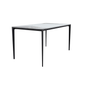 Modern Dining Table Black Base, With 71 Medium Grey Sintered Stone Top